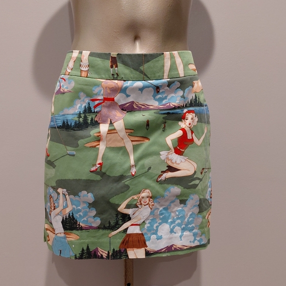 Loudmouth Dresses & Skirts - Loudmouth Ladies Women's Retro Golf Print Mini Skort